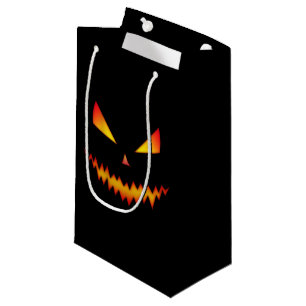 Halloween Jack O'Lantern face cool scary evil Small Gift Bag