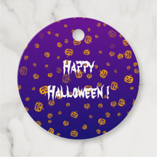 Halloween Jack Pumpkins Favour Tags