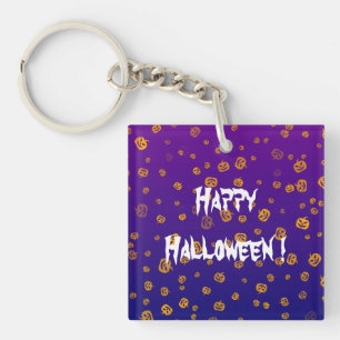 Halloween Jack Pumpkins Key Ring