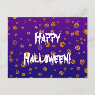Halloween Jack Pumpkins Postcard