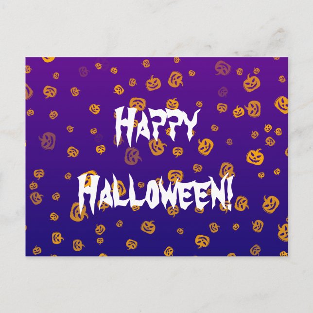 Halloween Jack Pumpkins Postcard (Front)
