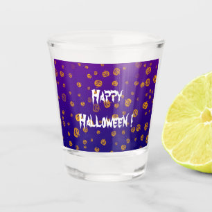 Halloween Jack Pumpkins Shot Glass