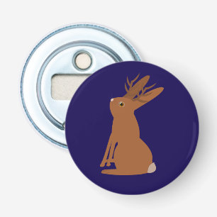 Halloween Jackalope Trick or Treat Bottle Opener