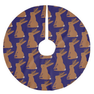 Halloween Jackalope Trick or Treat Brushed Polyester Tree Skirt