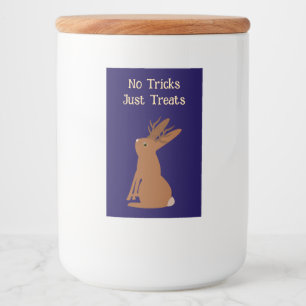 Halloween Jackalope Trick or Treat Custom Food Label