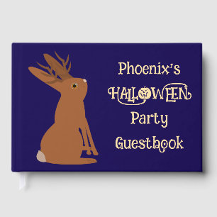 Halloween Jackalope Trick or Treat Custom Guest Book
