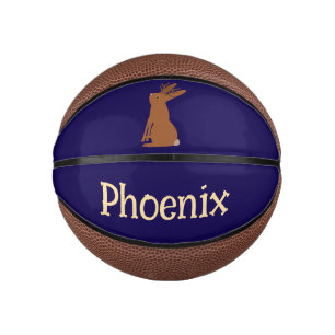 Halloween Jackalope Trick or Treat Custom Name Mini Basketball
