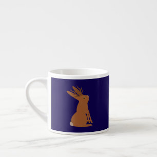 Halloween Jackalope Trick or Treat Espresso Cup