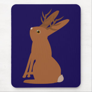 Halloween Jackalope Trick or Treat Mouse Mat