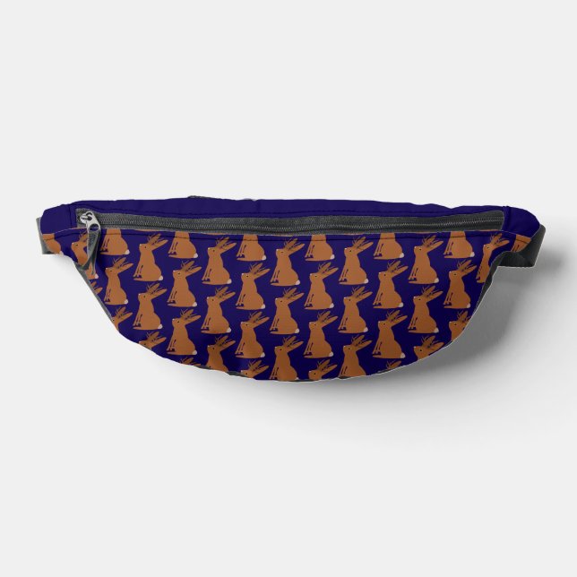 Halloween Jackalope Trick or Treat Patterned Bum Bags (Lay Down)