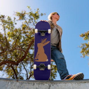 Halloween Jackalope Trick or Treat Skateboard