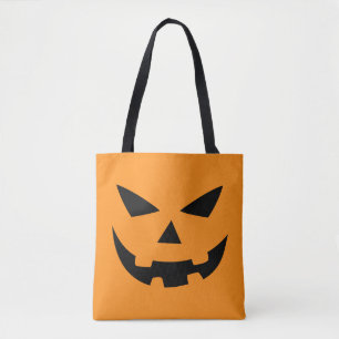 Halloween Jackolantern Face Tote Bag
