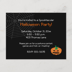 Halloween Jackolantern Party Invitation