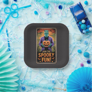 Halloween - Join the spooky Fun Paper Plate
