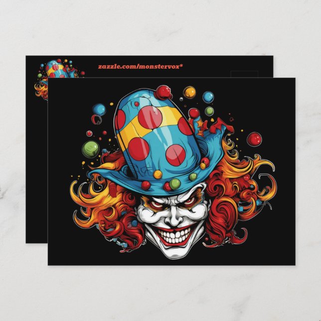 Halloween/Joker Postcard (Front/Back)