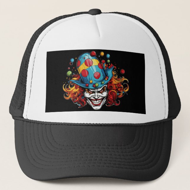 Halloween/Joker Trucker Hat (Front)