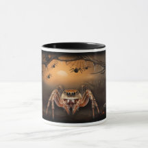 Halloween Jumping Spider & Pumpkins Mug