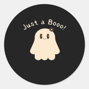 Halloween Just A Boo - Cute Boo - Trick Or Treat Classic Round Sticker