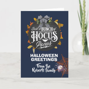 Halloween ...just a bunch of hocus pocus thank you card