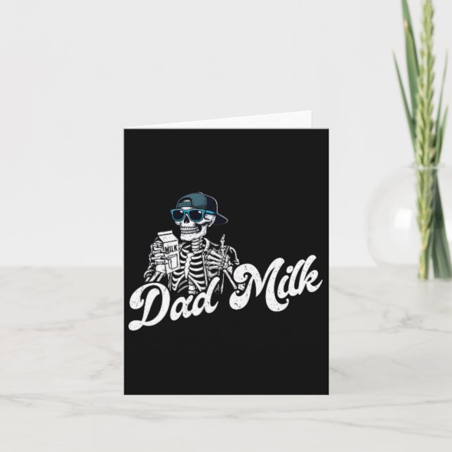 Halloween Just A Dad Who Always Came Ck Skeleton D Card (Front)