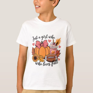 Halloween Just A Girl Who Loves Fall Pumpkin Spice T-Shirt