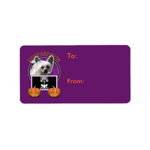 Halloween - Just a Lil Spooky - Chinese Crested Label