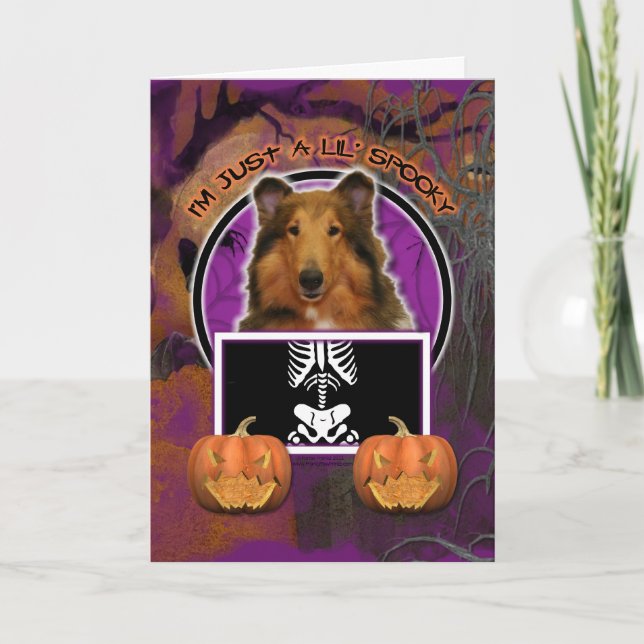 Halloween - Just a Lil Spooky - Collie - Natalie Card (Front)