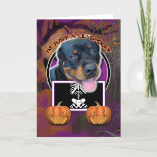 Halloween - Just a Lil Spooky - Rottweet Card