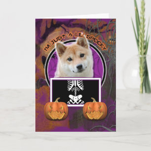Halloween - Just a Lil Spooky - Shiba Inu Card