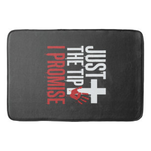 Halloween Just The Tip Bloody Cross Bath Mat