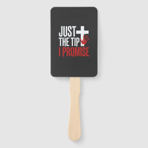 Halloween Just The Tip Bloody Cross Hand Fan