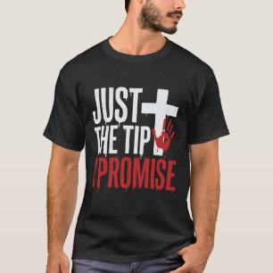 Halloween Just The Tip Bloody Cross T-Shirt