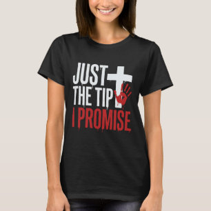 Halloween Just The Tip Bloody Cross T-Shirt