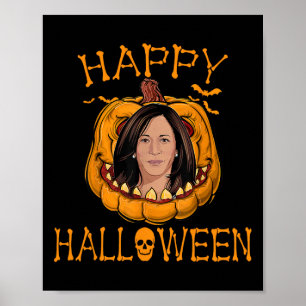 Halloween Kamala Harris Funny Christmas 2023 Pumpk Poster