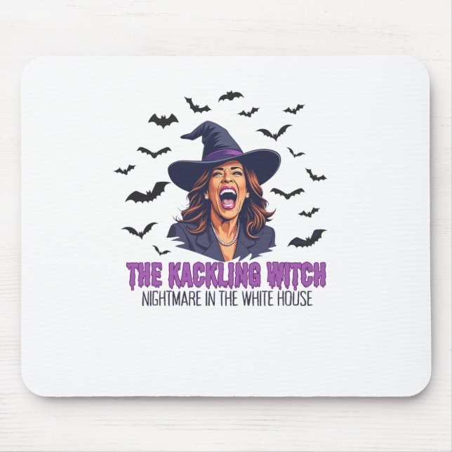 Halloween Kamala Harris The Kackling Witch Spooky  Mouse Mat (Front)