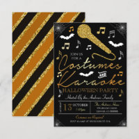 Halloween Karaoke Party Invitation