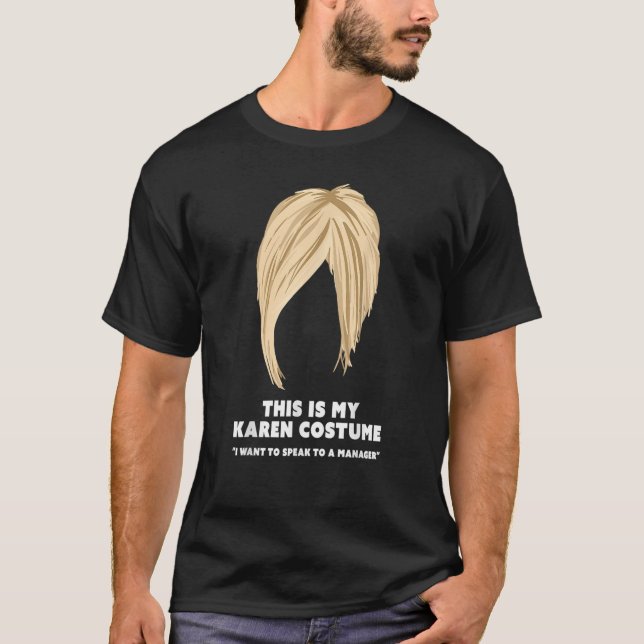 Halloween Karen Costume Funny Live Laugh Hair Cut T-Shirt (Front)