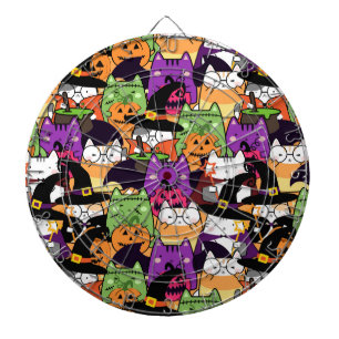 Halloween Kawaii Cat Pattern  Dartboard