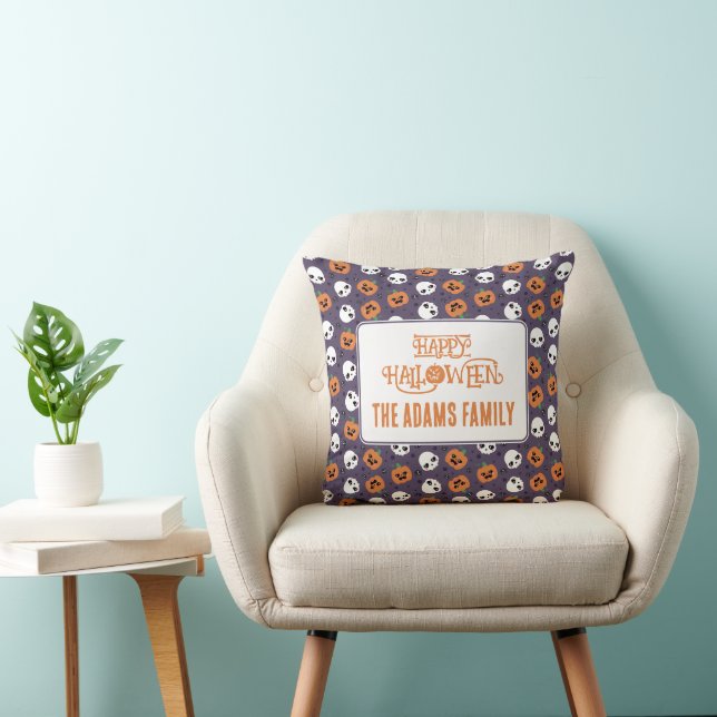 Halloween Kawaii Pattern Cushion (Chair)