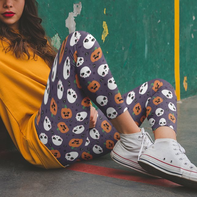 Halloween Kawaii Pattern Leggings (Creator Uploaded)