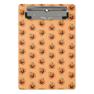 Halloween Kawaii Pumpkins Pattern Mini Clipboard