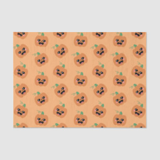Halloween Kawaii Pumpkins Pattern Tissue Paper