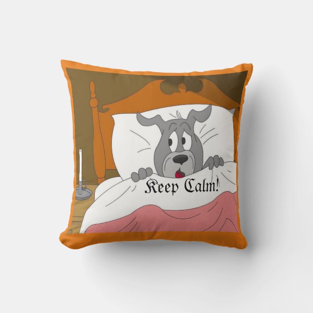 Halloween Keep Calm by Sommer Hamilton Cushion (Front)