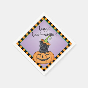 Halloween Kerry Blue Terrier Napkin