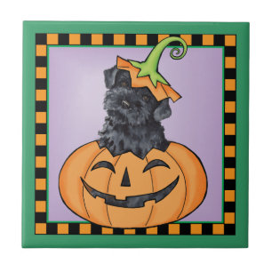 Halloween Kerry Blue Terrier Tile