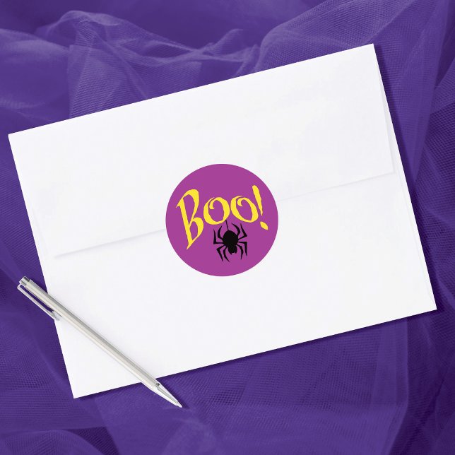 Halloween Kids Boo Classic Round Sticker (Creator Uploaded)