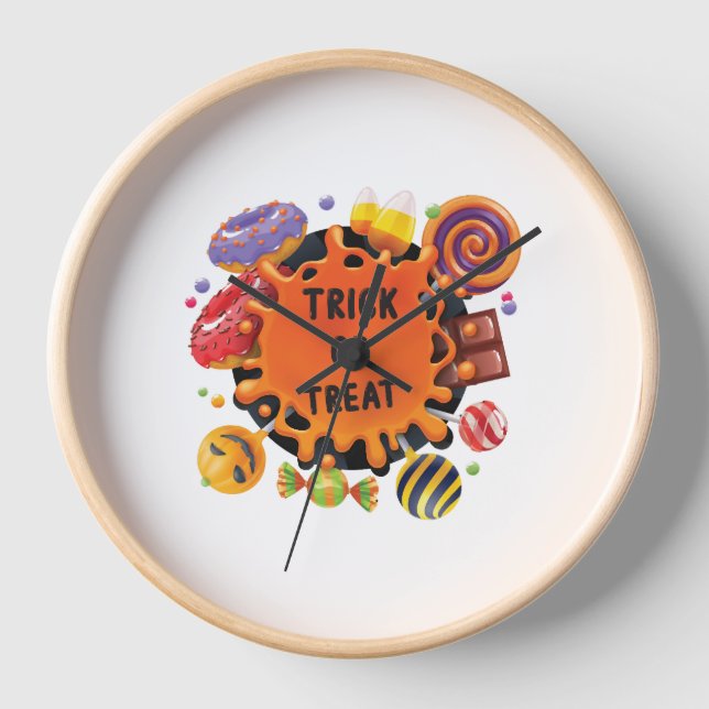 halloween kids  clock (Front)