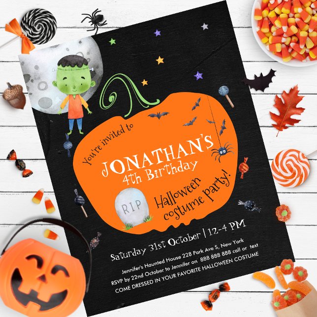 Halloween Kids Costume Party Budget Invitation (Creator Uploaded)