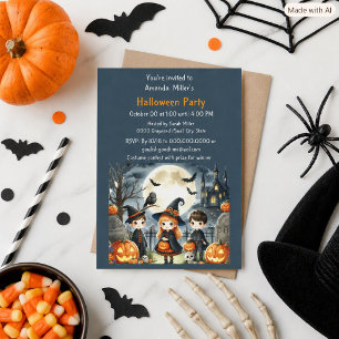 Halloween Kids Costume Party Invitation