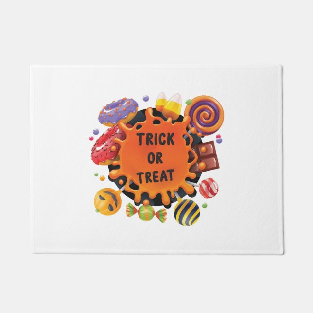 halloween kids  doormat (Front)